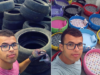 Armani Silva dělá dobrý skutek. Recykluje staré pneumatiky z pneuservisu a vytváří pelíšky pro pejsky a kočky